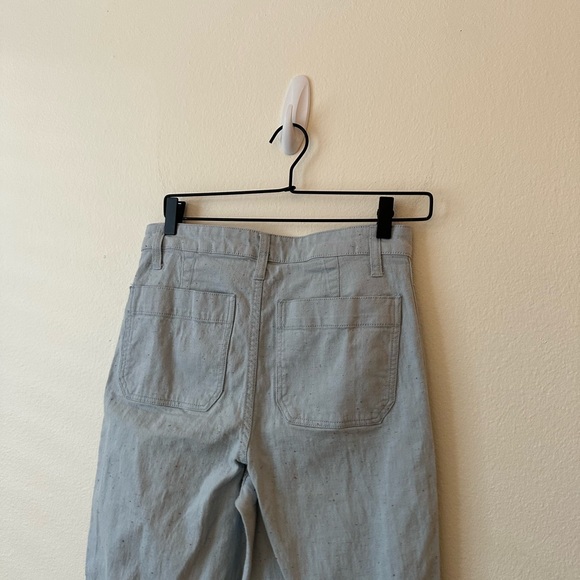 Madewell Slim Emmett Crop Wide Leg Speckled Pants Size 27 - Picture 6 of 7
